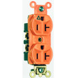 Pass & Seymour Isolated Ground Hospital-Grade Duplex Receptacle, 20A 125V, Back and Side Wire