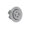 Pass & Seymour L1620 Turnlok Flanged Outlet, 20A 480V, Gray
