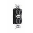 Pass & Seymour PlugTail Spec-Grade Tamper-Resistant Duplex Receptacle, 20A 125V, Black