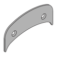 Schlage Electronics 23760267 AD/CO Series Decorative Plate with Fasteners, 1.7"H x 3.5"W x .075"D, Satin Chrome