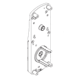 Schlage Electronics 47260732-BD AD Series Exterior Baseplate Sub-Assembly for Cylindrical Lock with BD Option
