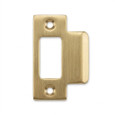Arrow 350 T-Deadbolt Strike Plate, 2-3/4" x 1-1/8" with 1-1/4" Lip, Bright Brass