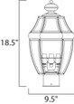 Maxim Lighting South Park 3-Light Outdoor Pole/Post Lantern MAX-6097