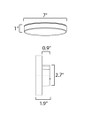 Maxim Lighting Trim 7" RD LED Surface Mount 3000K 0-10V Dim