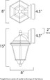 Maxim Lighting Westlake LED 1-Light Outdoor Wall Lantern MAX-65100