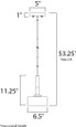Maxim Lighting Elle 1-Light Mini Pendant