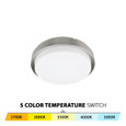 WAC Lighting FM-200111-CS-BN - Lithium LED Round Flush Mount 5-CCT Selectable