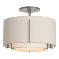 Hubbardton Forge 126501 Exos Small Double Shade Semi-Flush Mount Light