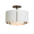 Hubbardton Forge 126501 Exos Small Double Shade Semi-Flush Mount Light