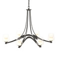 Hubbardton Forge 104116 Oval Ribbon 6 Arm Chandelier