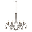 Hubbardton Forge HUB-105055 Bella 6 Arm Chandelier