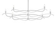 Hubbardton Forge HUB-136352 Willow 6-Light Large Chandelier