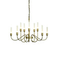 Hubbardton Forge HUB-106030 Lisse 10 Arm Chandelier