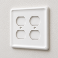 Mulberry 76102 2-Gang Steel Princess-Style Duplex Receptacle Wallplate