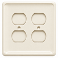 Mulberry 76102 2-Gang Steel Princess-Style Duplex Receptacle Wallplate