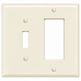 Mulberry 86432 Painted Steel 2-Gang Toggle Switch/GFI Receptacle Combination Wallplate