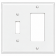Mulberry 86432 Painted Steel 2-Gang Toggle Switch/GFI Receptacle Combination Wallplate