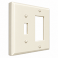 Mulberry 86432 Painted Steel 2-Gang Toggle Switch/GFI Receptacle Combination Wallplate