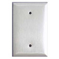 Mulberry 97151 Box Mount Blank Wallplate, 430 Stainless Steel, 1-4 Gang