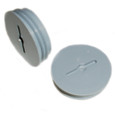 Mulberry 30290 Threaded Slotted Round Closure Plug, Zinc Die-Cast, 1/2-Inch