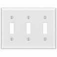Mulberry 86871 8687 Series Jumbo Oversize Toggle Switch Wallplate, Painted Steel White
