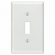Mulberry 86871 8687 Series Jumbo Oversize Toggle Switch Wallplate, Painted Steel White