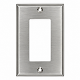 Mulberry 97401 9740 Series 1-Gang GFI Block Wallplate for Duplex/GFI Receptacles, Stainless Steel