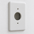 Mulberry 76791 Maxi-Size Steel Wallplate for 1-Gang Single-Receptacle