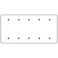 Mulberry 86155 Steel Blank Wallplate, 3-9/32-Inch Box Mount, White
