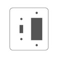 Mulberry 97432 974 Series Stainless Steel 2-Gang Toggle/Duplex-GFI Wallplate
