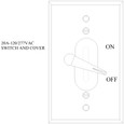 Mulberry 30482 1-Gang Weatherproof Toggle Switch Cover, Powder-Coated Die-Cast Aluminum