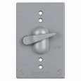 Mulberry 30482 1-Gang Weatherproof Toggle Switch Cover, Powder-Coated Die-Cast Aluminum