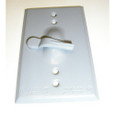 Mulberry 30488 1-Gang Weatherproof Toggle Switch Cover, Powder-Coated Die-Cast Aluminum