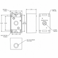 Mulberry 30584 Die-Cast Aluminum 1-Gang Weatherproof Outlet Box