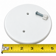 Mulberry 40431 Flat Canopy Ceiling Plate, Smooth Enamel Steel, 5-Inch