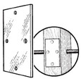 Mulberry 40470 Steel Nail Plate, 0.062-Inch Gauge, 4-Hole, 3-Inch x 1-1/2-Inch