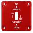 Mulberry 41025 4-Inch x 4-Inch Steel 1-Gang Gas Burner Cover Plate