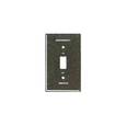 Mulberry 41052 Steel Flush Mount 1-Gang Toggle Wallplate, Red