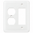 Mulberry 76672 Cold Rolled Steel Princess/Maxi GFI Surge 2-Gang Combination Wallplate