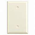 Mulberry 84151 Box Mount Cold Rolled Steel 1-Gang Blank Wallplate, Ivory