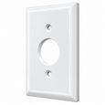 Mulberry 86111 Steel Standard 1-Gang Single Receptacle Wallplate, White