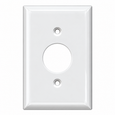 Mulberry 86111 Steel Standard 1-Gang Single Receptacle Wallplate, White