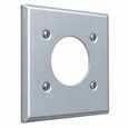 Mulberry 97227 430 Stainless Steel 2-Gang Range/Dryer Receptacle Wallplate, 30/50-Amp 3-Wire
