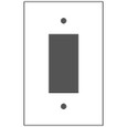 Mulberry 86834 Jumbo/Oversize Steel 1-Gang GFI Wallplate