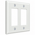 Mulberry 86835 Steel Jumbo GFI Surge 2-Gang Combination Wallplate, 2-Block Duplex