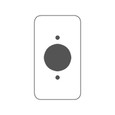 Mulberry 97111 430 Stainless Steel 1-Gang Wallplate (1) 20-Amp TL Receptacle