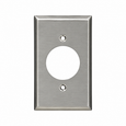 Mulberry 97111 430 Stainless Steel 1-Gang Wallplate for 20-Amp TL Receptacle