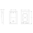 Mulberry 30550WT0 30550 Series Die-Cast Zinc 1-Gang Weatherproof Self-Closing Rectangular Cover
