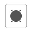 Mulberry 97223T08 430 Stainless Steel 2-Gang Wallplate for 30/50/60-Amp Receptacles