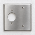 Mulberry 97522 430 Stainless Steel Box Mount 2-Gang Combination Wallplate